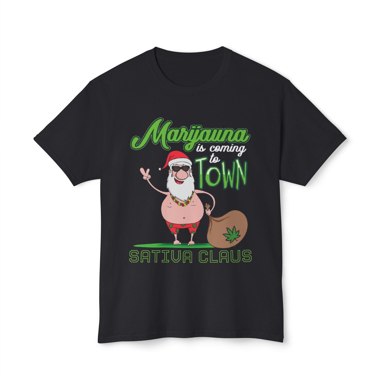 Festive Cannabis Santa T-Shirt