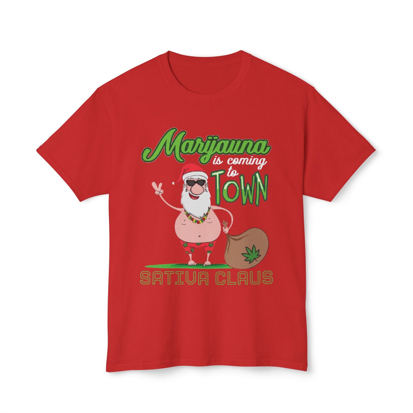 Festive Cannabis Santa T-Shirt