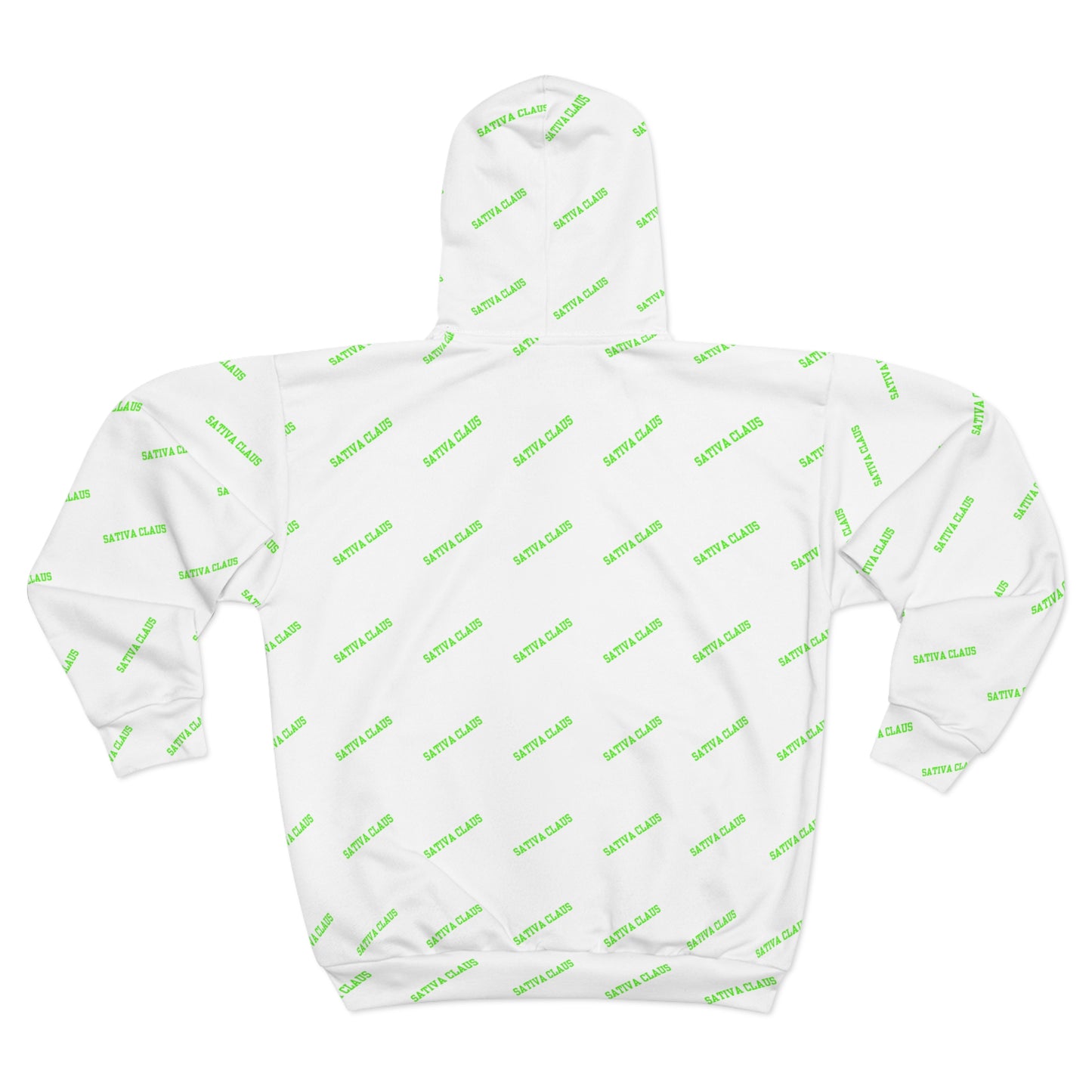 Stylish Unisex Zip Sativa Claus Hoodie