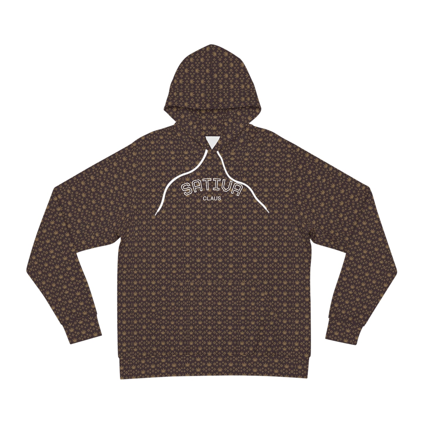 Stylish All-Over Print Sativa Claus Hoodie