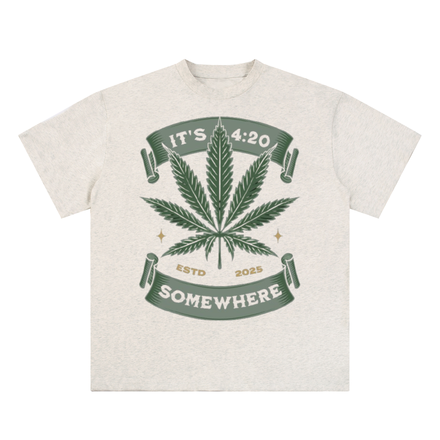 Essential Cotton T-Shirt "Its 420 Somewhere"