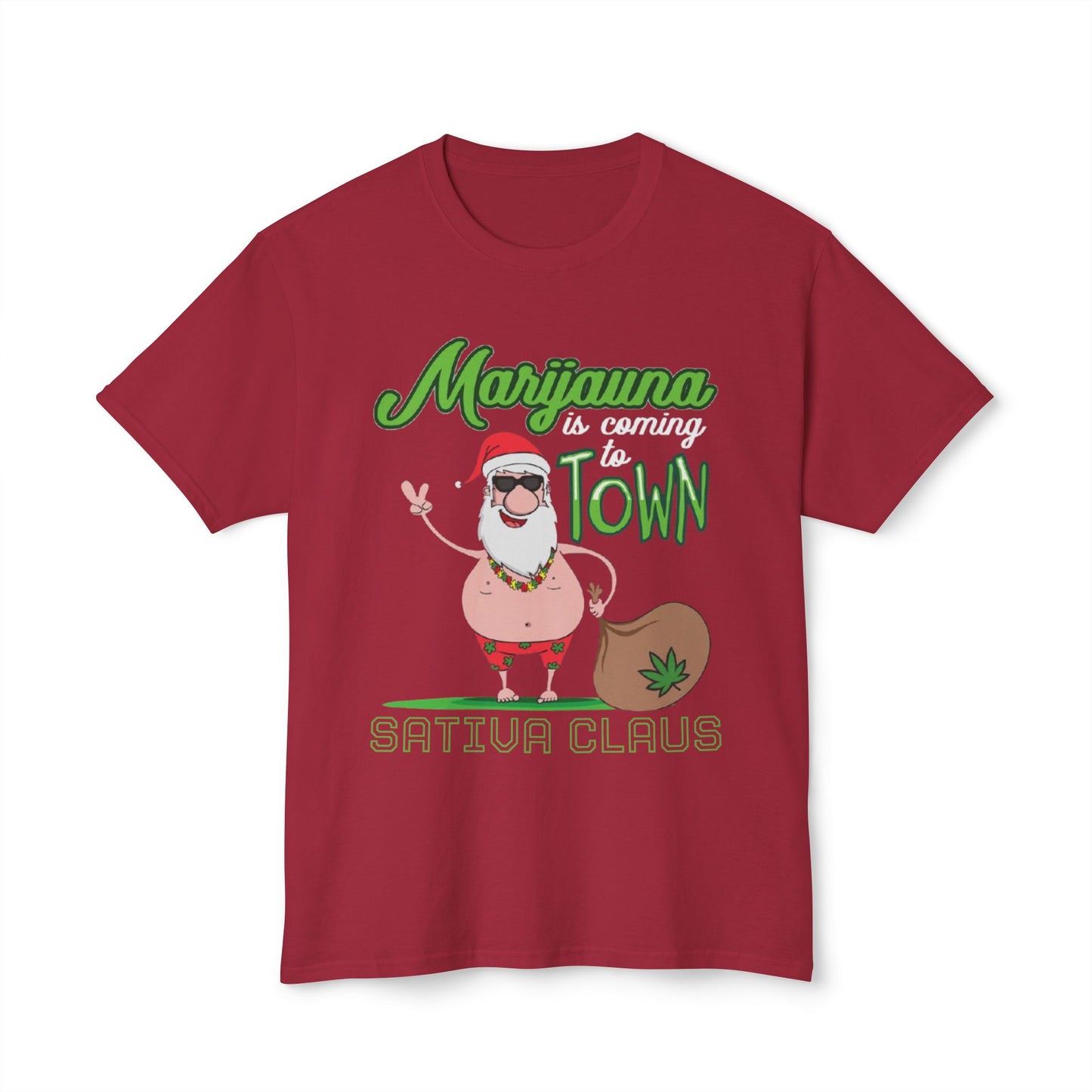 Festive Cannabis Santa T-Shirt